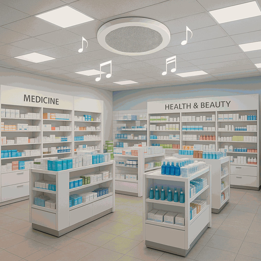 eczane ici müzik yayını