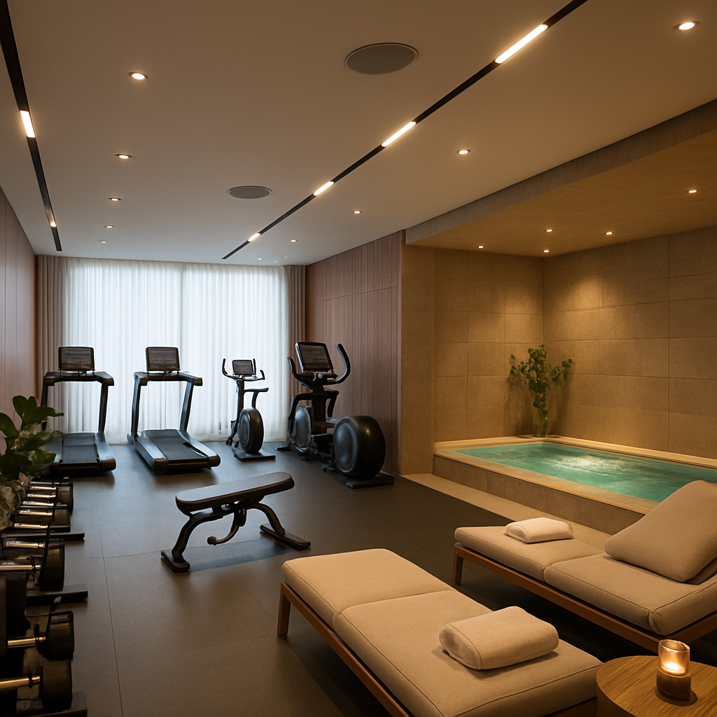 gym ve spa için telifsiz kurumsal müzik yayını, spor salonu ve spa alanı arka plan müzik sistemi